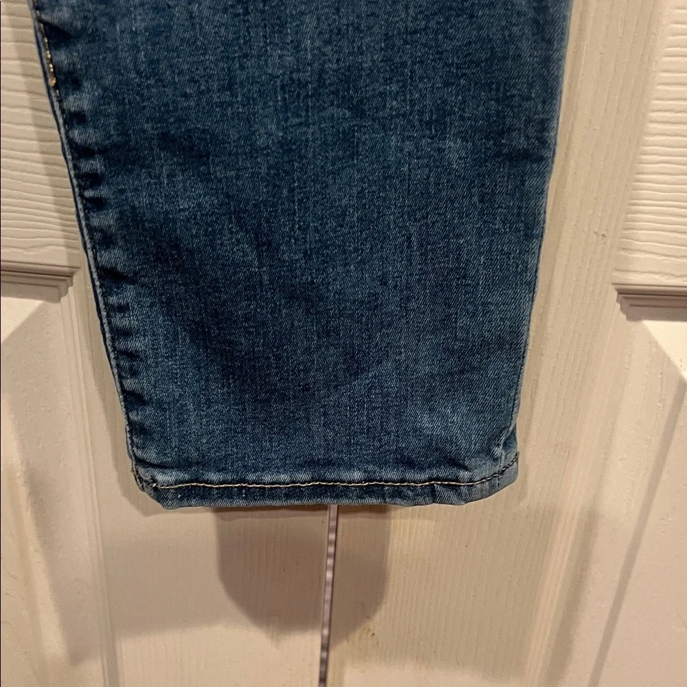 Express Dark Blue Straight Leg Jeans